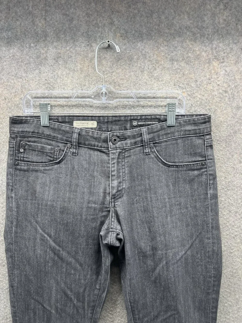 AG Adriano Goldschmied The Jegging Jeans Womens 32R Charcoal Wash Super Skinny